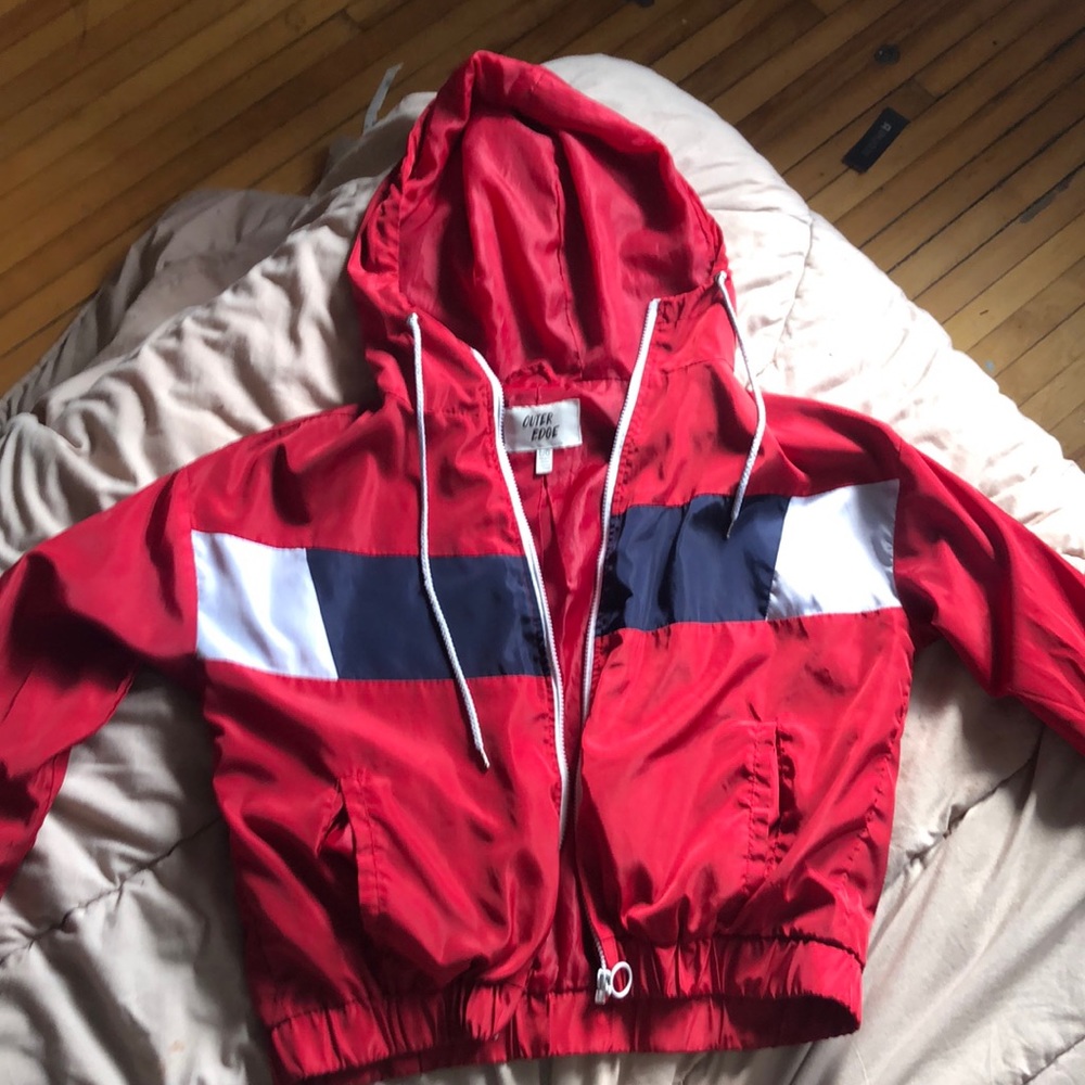 Im selling my windbreaker. Perfect for warm weather.